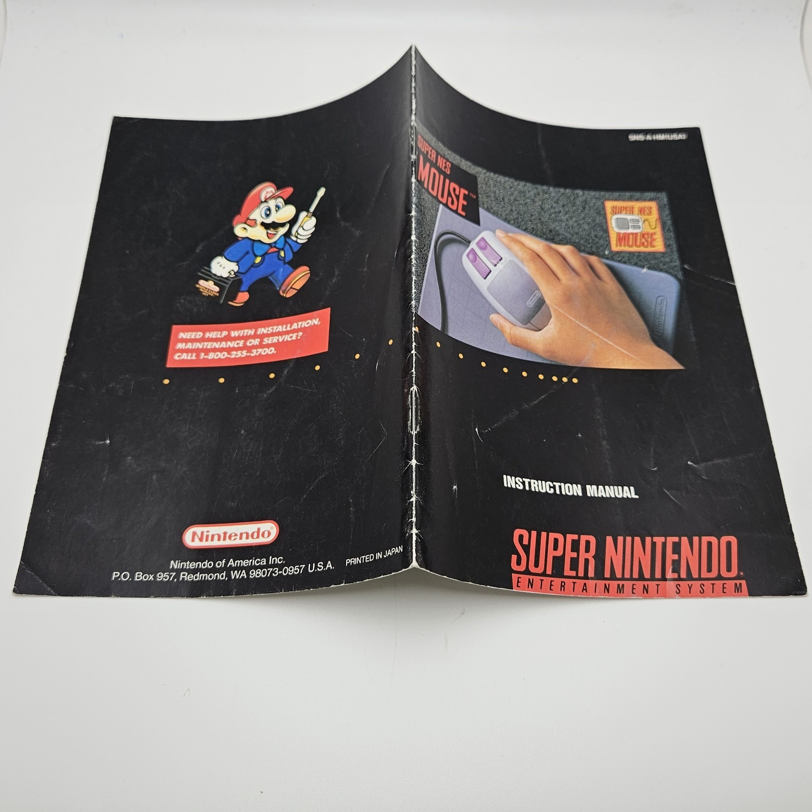 Super NES Mouse Instruction Booklet Manual Super Nintendo SNES Only