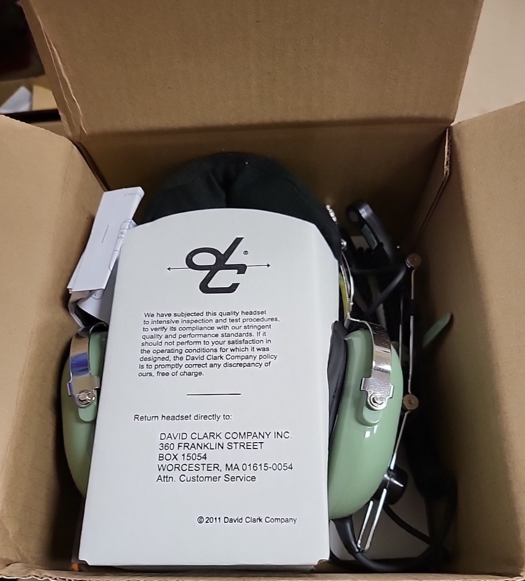 David Clark Model H10-76 Aviation Headset w/ Microphone   Headphones