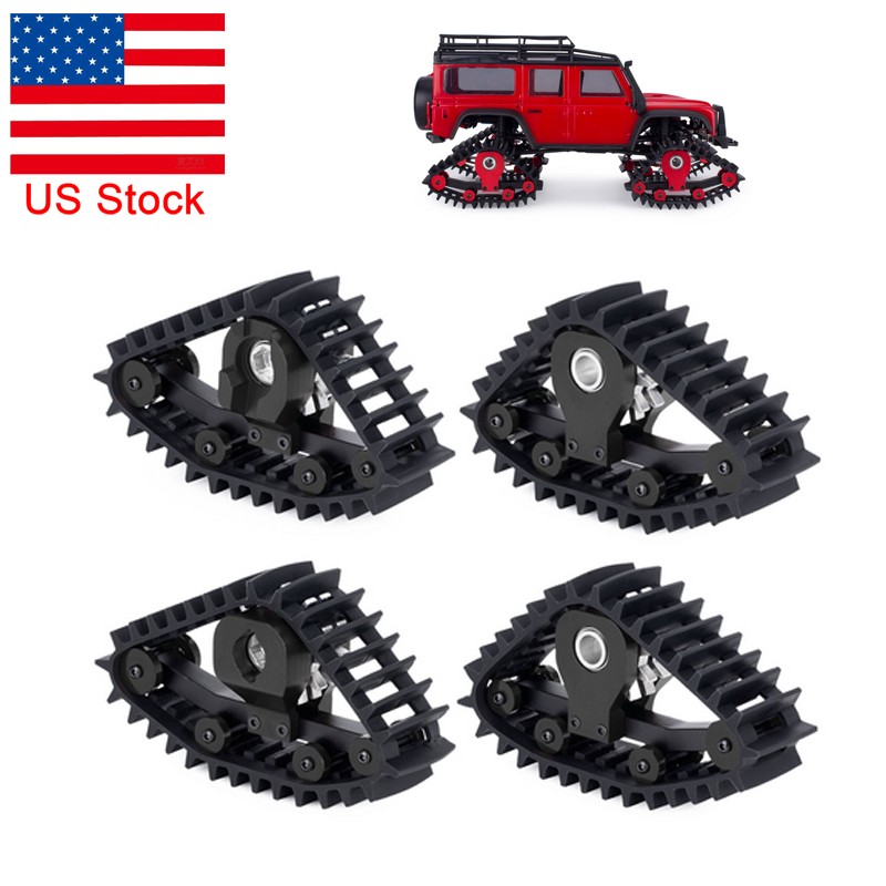 US - Snow Tracks Wheel Tires for 1/18 RC Crawler Car Traxxas TRX4M Upgrade Parts