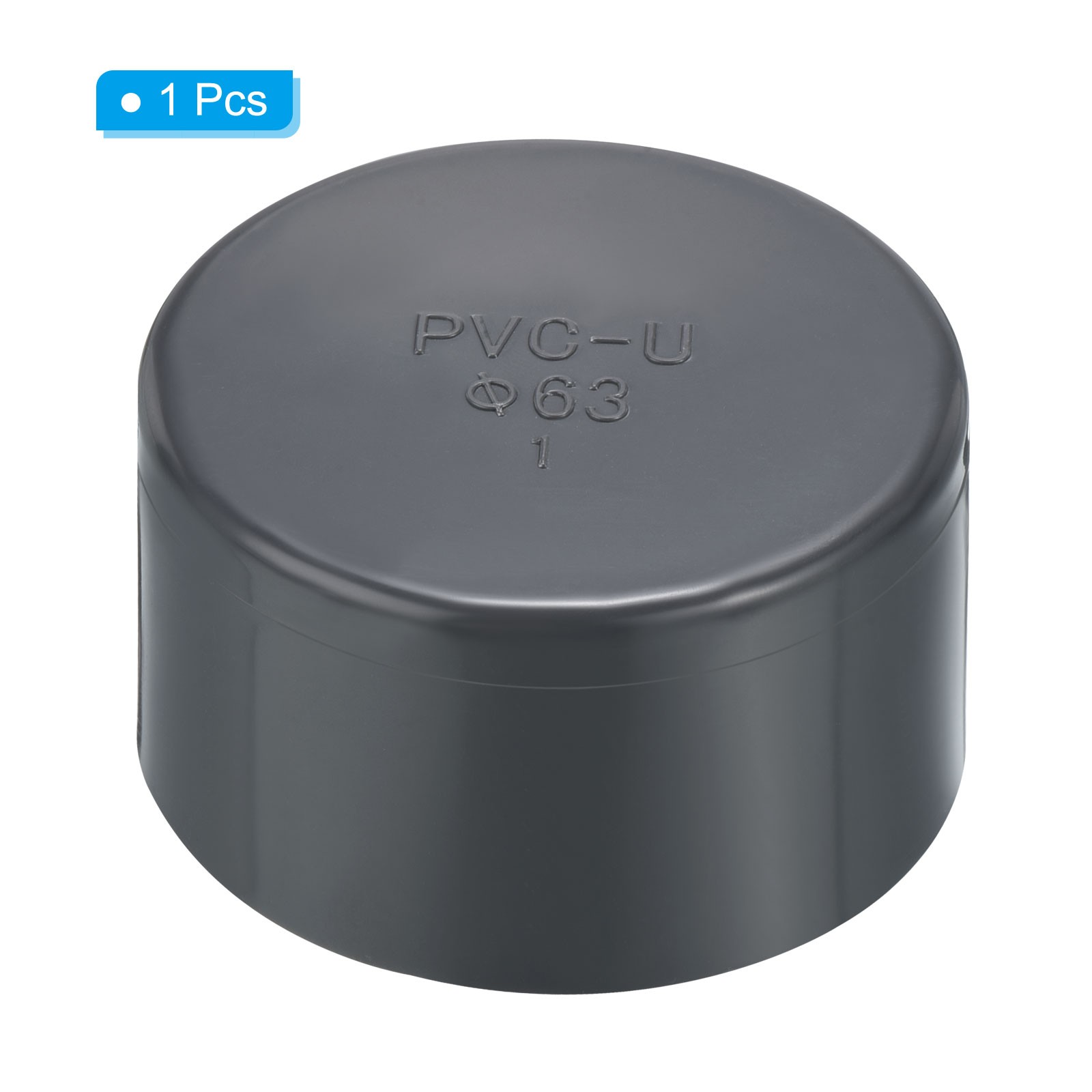 2" UPVC Pipe End Cap Fitting, Furniture Grade Plug Coupling Grey