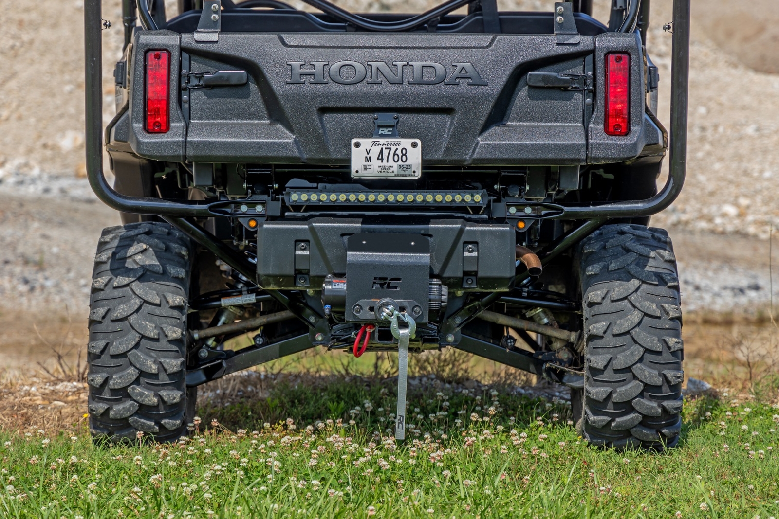 Rough Country 2" Universal Receiver Winch Mount Kit, Black; 99086