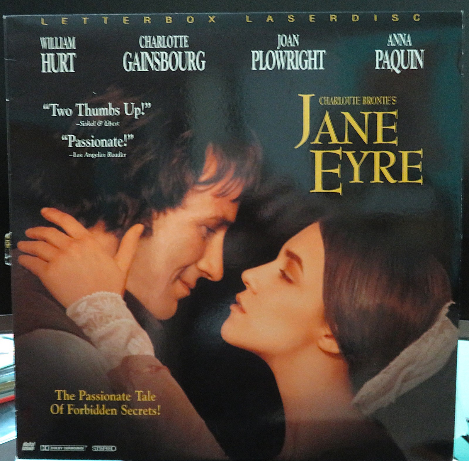 JANE EYRE ~1996 WILLIAM HURT & CHARLOTTE GAINSBOURG/LEETERBOX LASERDISC/PG