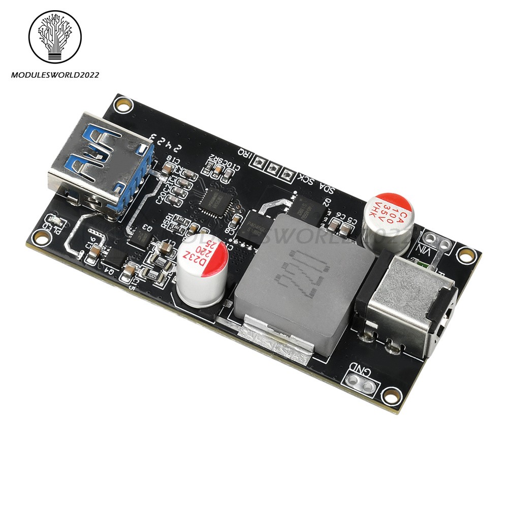 DC 6-30V 140W Multi Protocol Desktop Intelligent Fast Charging Module DIY Case