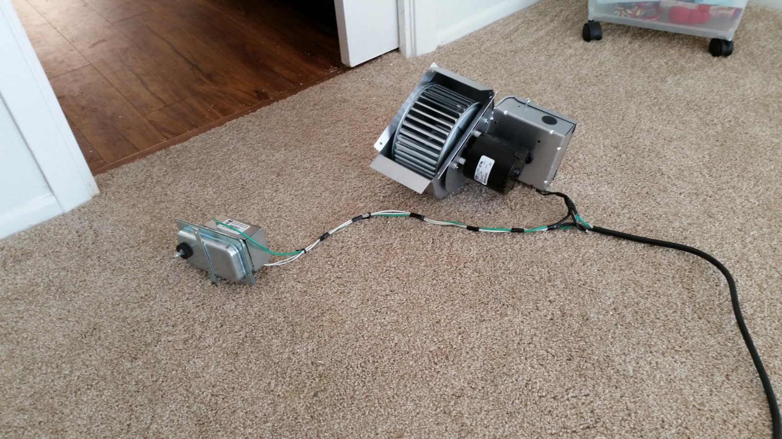 Inline Duct Booster Fan 275 CFM, Round & Rectangular Ducts#