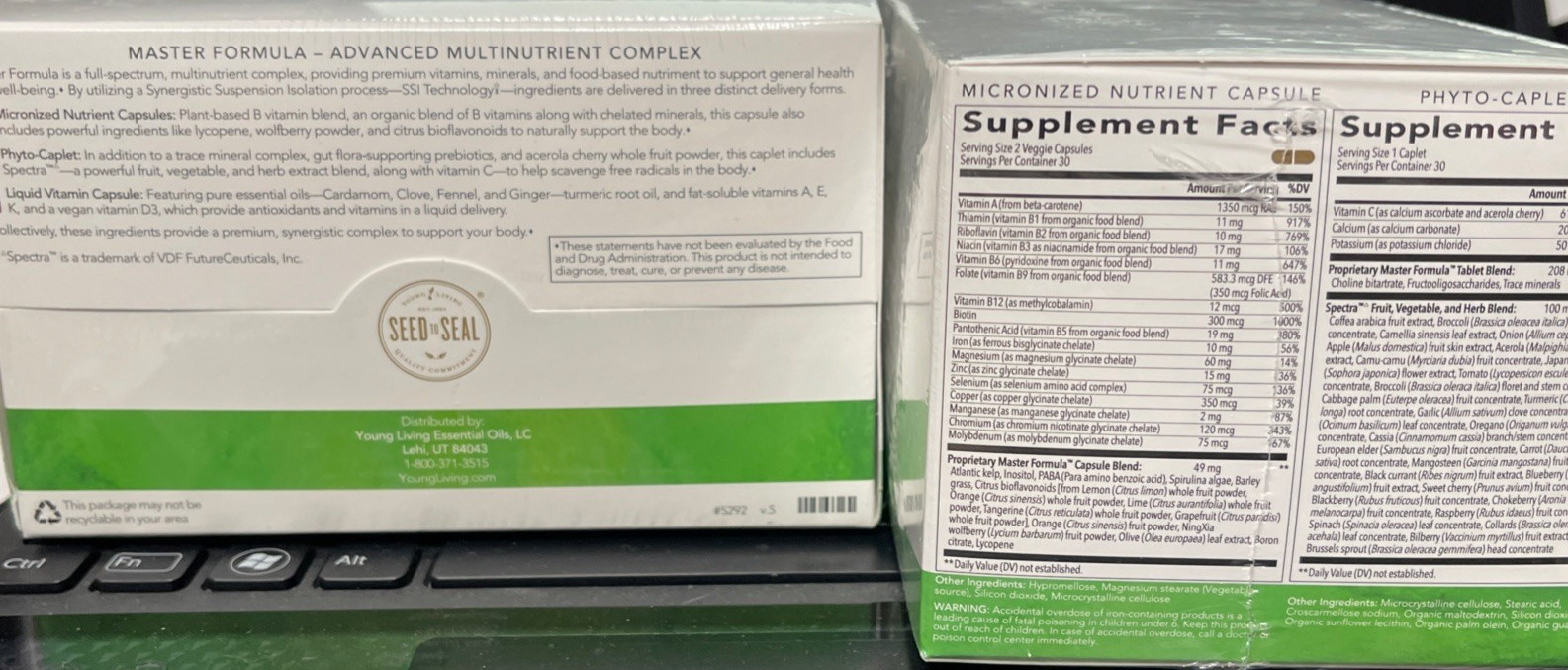 Young Living Master Formula Collection - NEW & SEALED Multi-nutrient complex