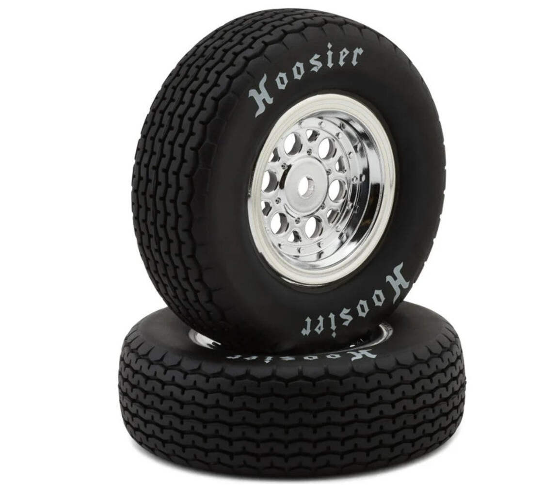 FRONT TIRE SET, MOUNTED, HARD: 22S SPRINT LOSI