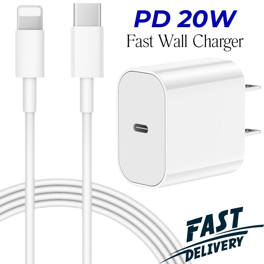 PD 20W Super Fast Wall Charger USB-C Adapter For iPhone 14 13 12 11 Pro Max XR 8