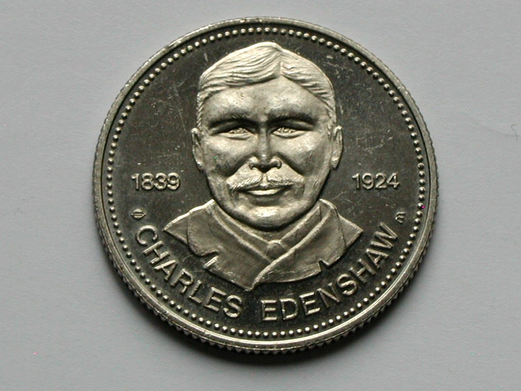 British Columbia CANADA 1977 Haida DOLLAR Token with BC Artist Charles Edenshaw