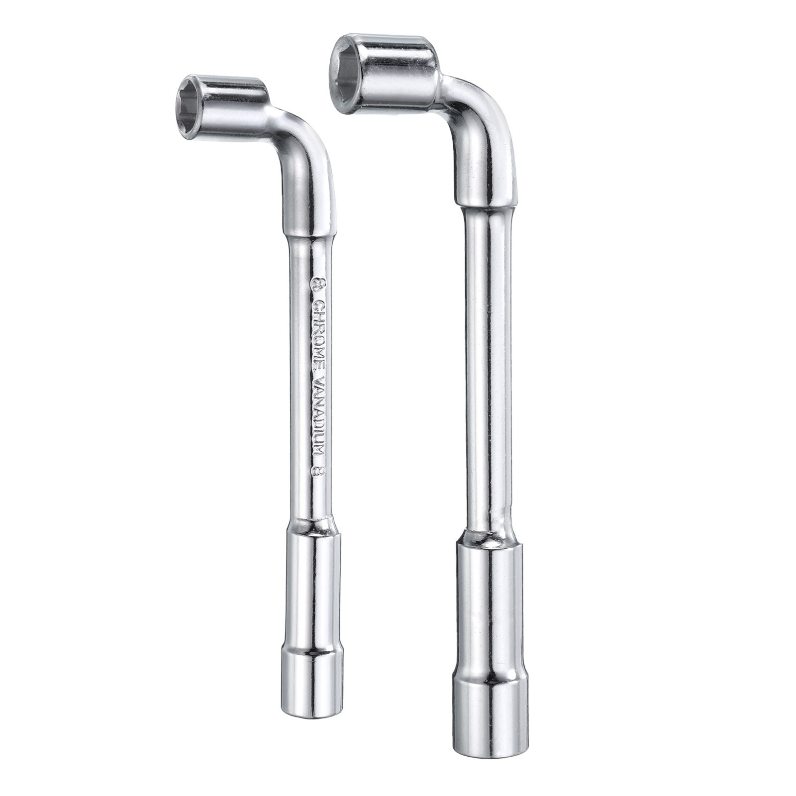 2pcs L Shaped Angled Hex Socket Wrench 8mm 9mm Double Ended Socket Spanner