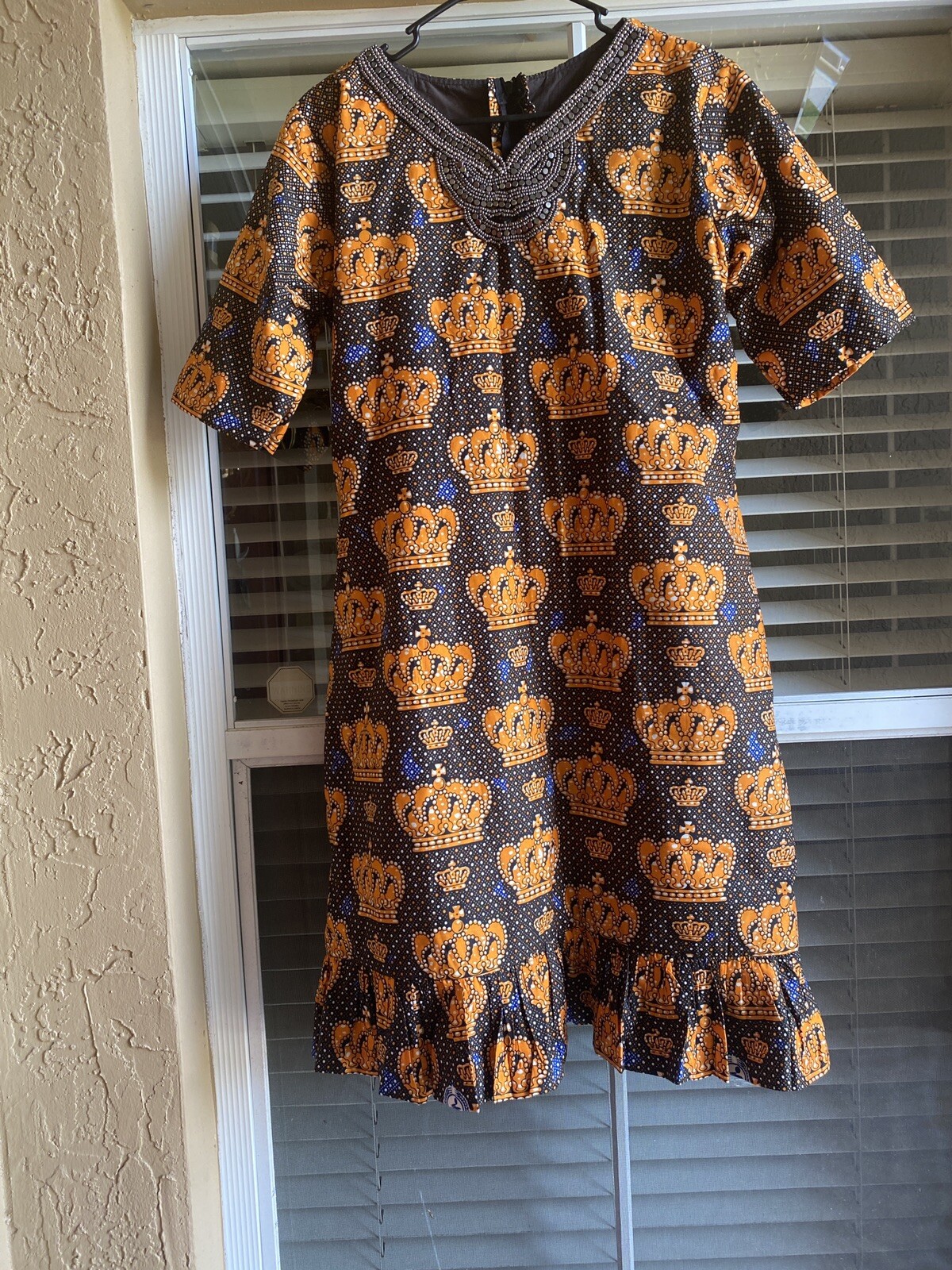 STYLISH ELEGANT NIGERIAN WAX ANKARA DRESS ( CULTURAL& ETHNIC CLOTHING AFRICA )