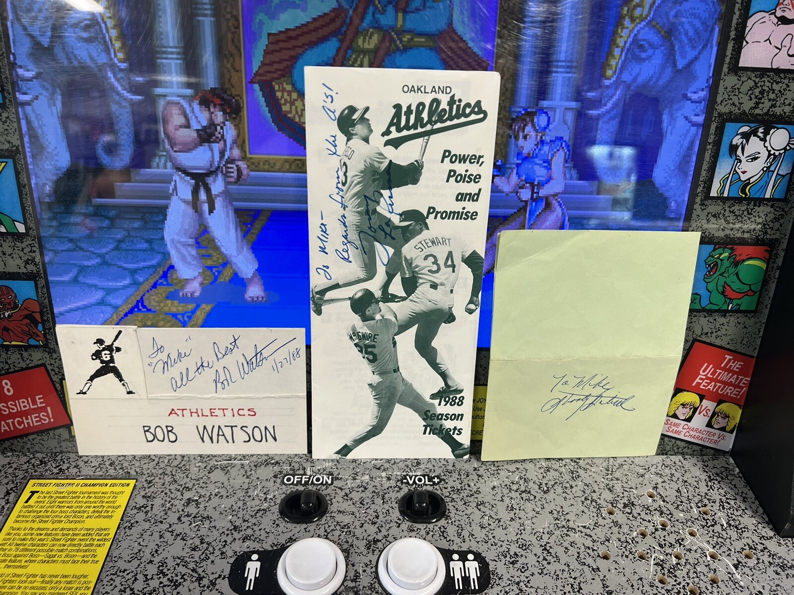 Oakland A's Autograph Lot of 3: Tony LaRussa Bob Watson Shooty Babitt