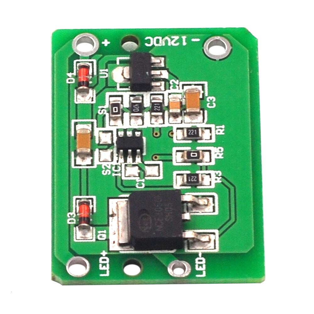 1/5/10PCS 12V Capacitive Touch Switch Sensor Push Button Jog Latch With Relay