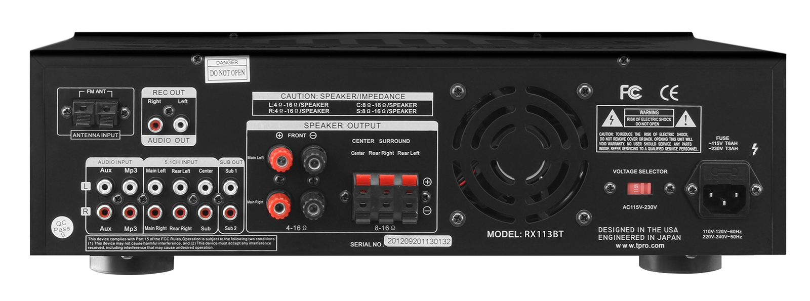 Technical Pro 1500 Watt Home Karaoke Machine System+(4) 8" Ceiling Speakers