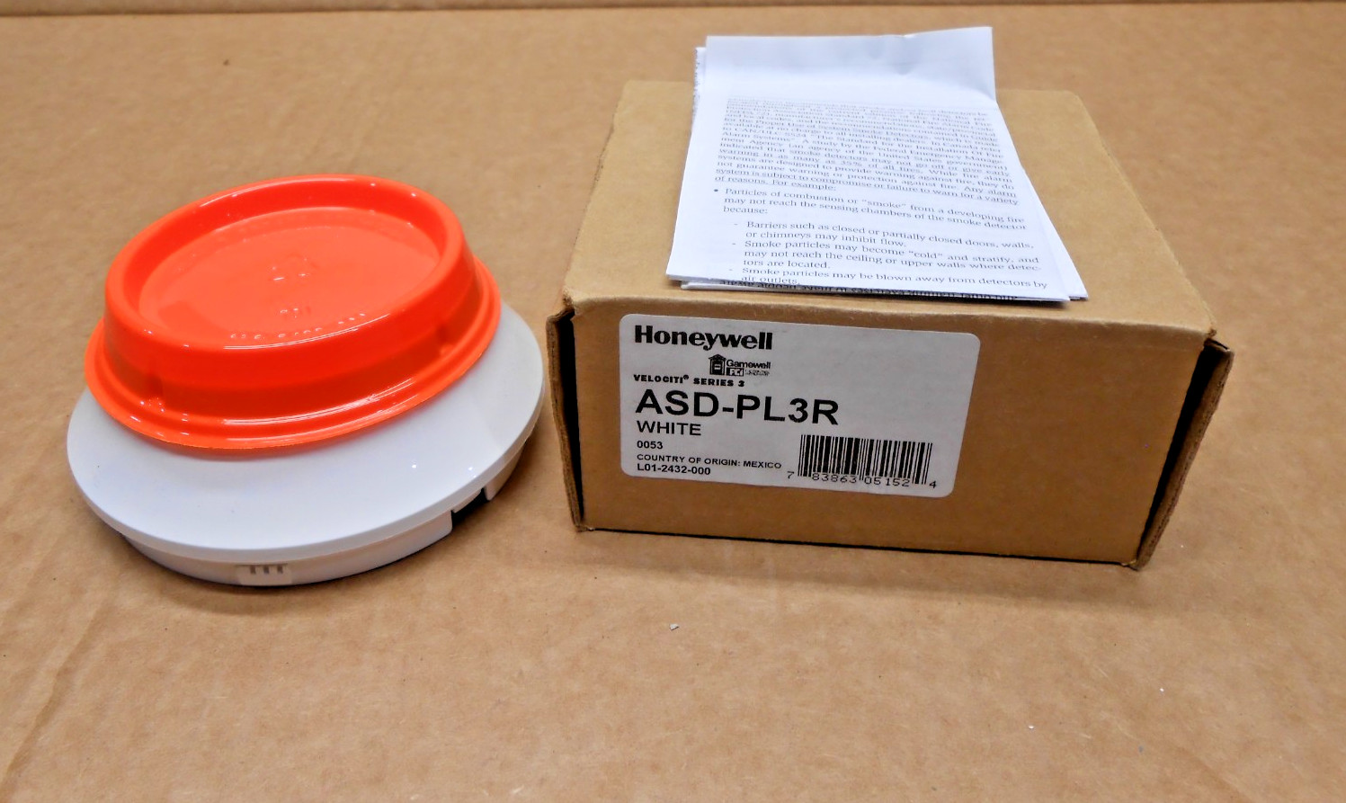 HONEYWELL ASD-PL3R ANALOG PHOTOELECTRIC SMOKE DETECTOR SENSOR WHITE (4 AVAIL)