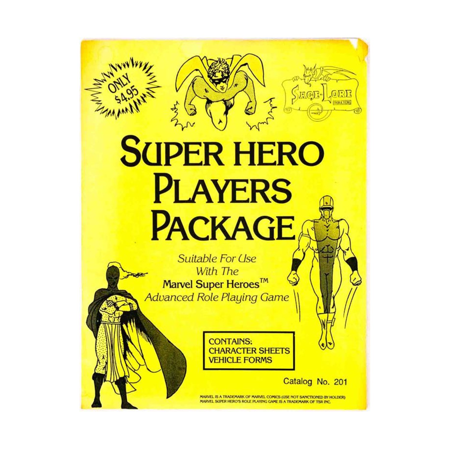 Sage Lore Fantasy RPG Super Hero Players Package Bag VG+