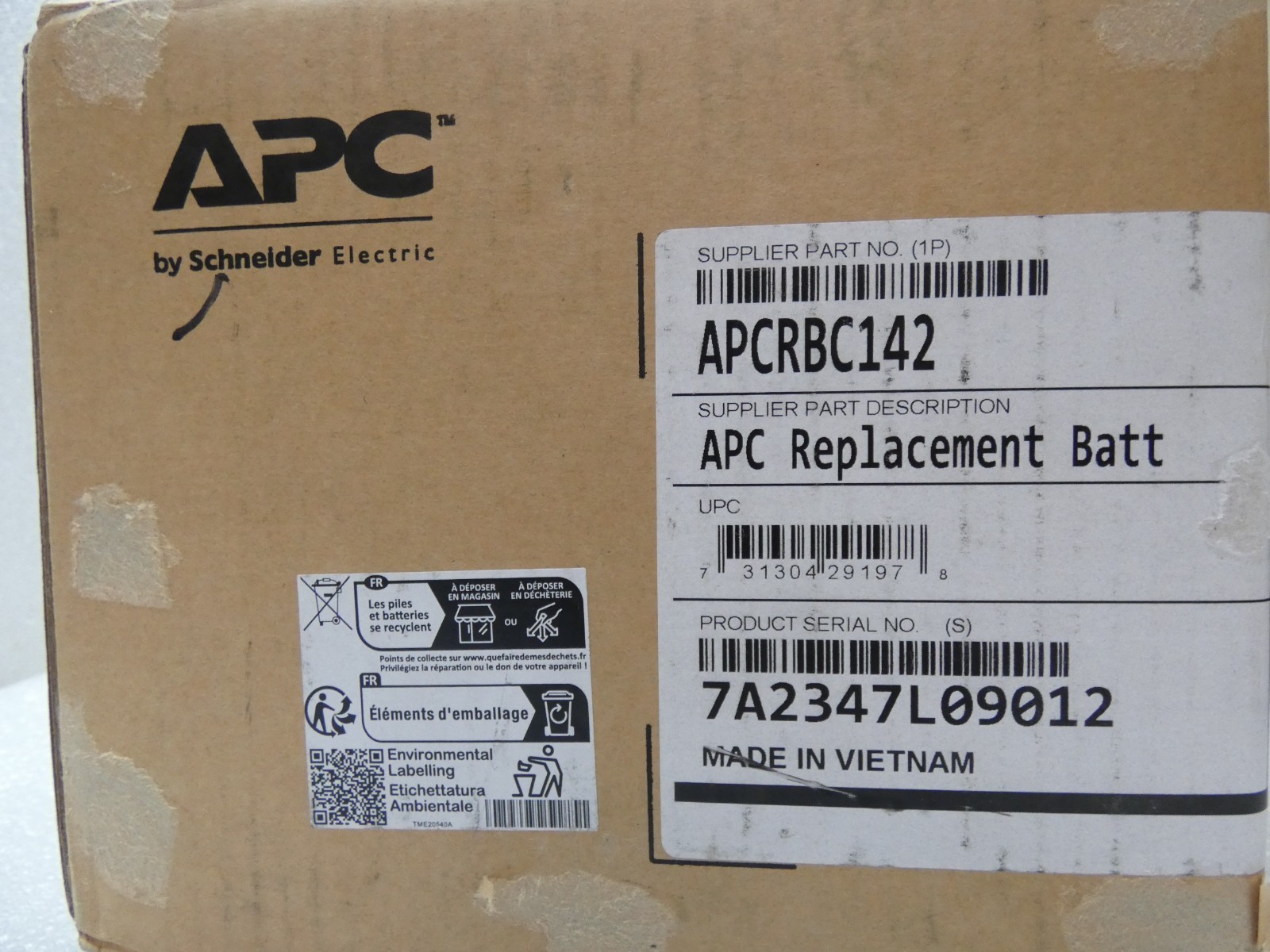 Open Box APC APCRBC142 Replacement Battery