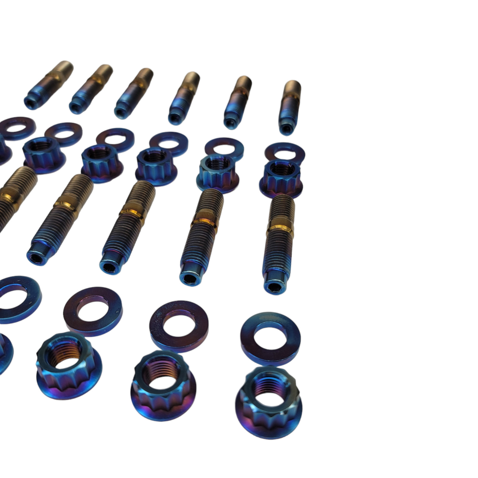 1pc Titanium Exhaust Turbo Header Intake Plenum Manifold Stud Kit M10x1.25-50mm