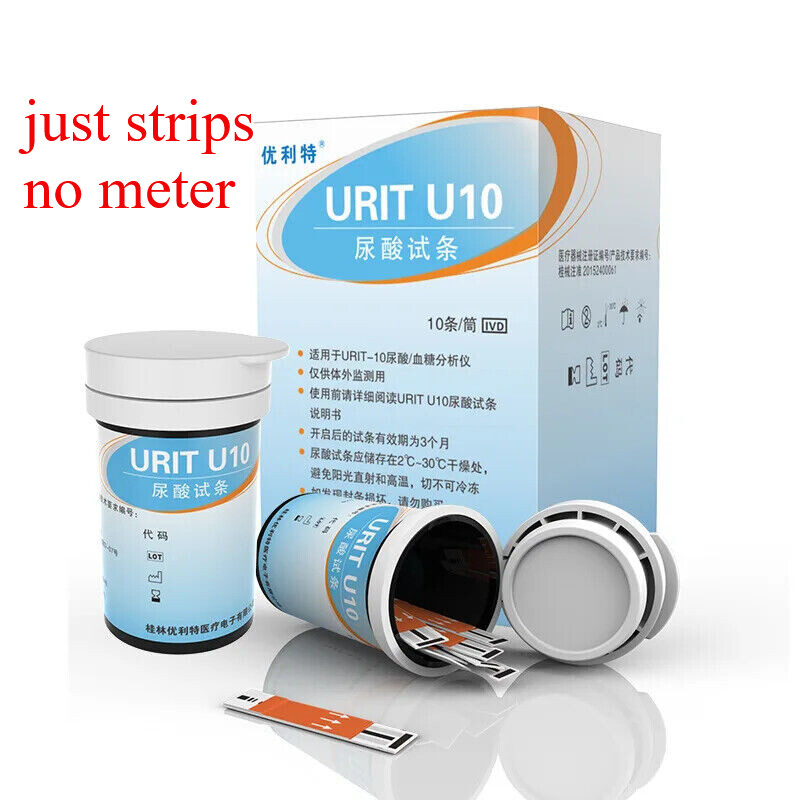 URIT-10 Uric Acid - Uric Tester 25pcs Test Strips 25 Second Fast Result