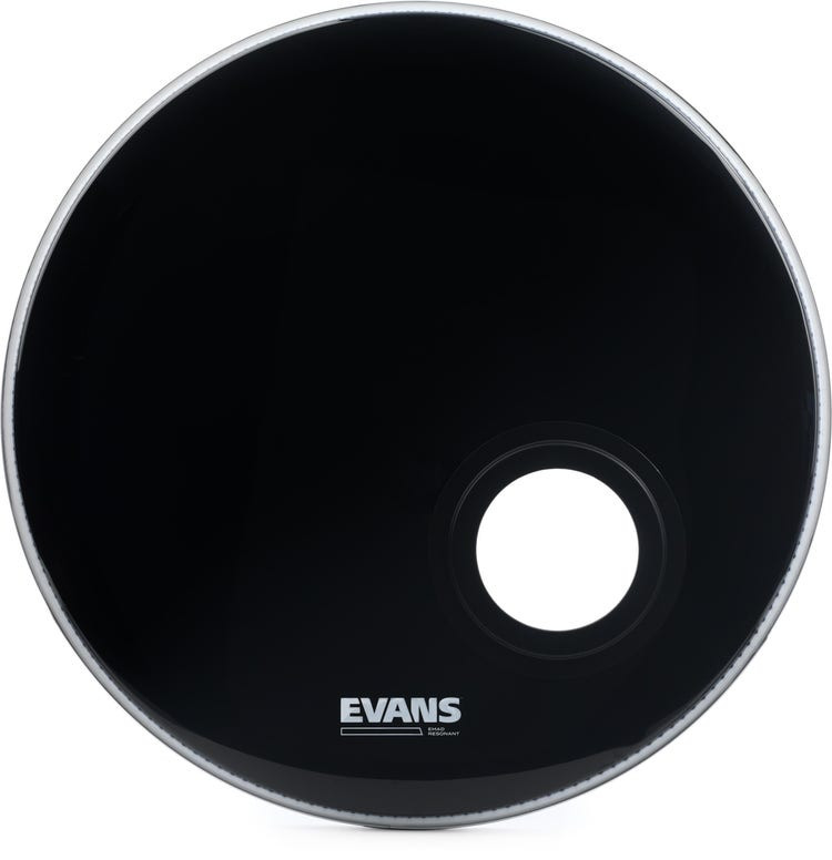 Evans EMAD 22" Reso-Side Drumhead | Black (Ported)