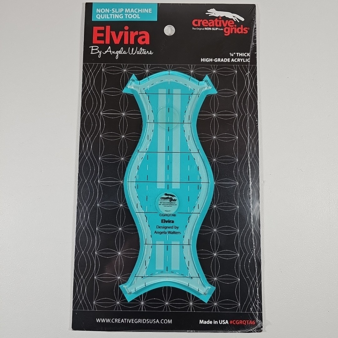 Creative Grids Machine Quilting and Sewing Ruler Tool Elvira Template