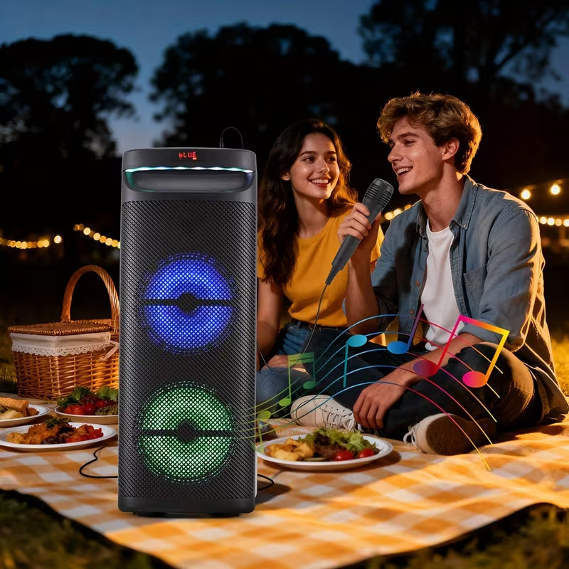 All-in-One 1000W Karaoke Speaker Wireless Mic TWS Bluetooth