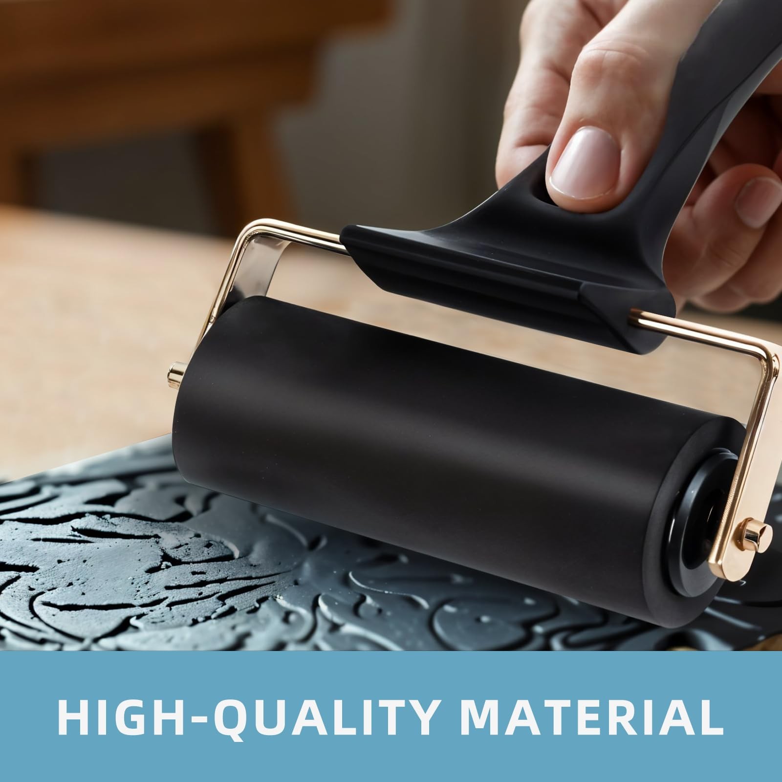 2 Inches Rubber Roller Brayer for Crafting