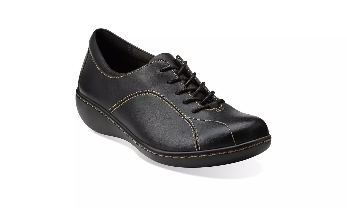 Clarks Women Ashland Pearl Oxford Shoes 26102773-Size 6