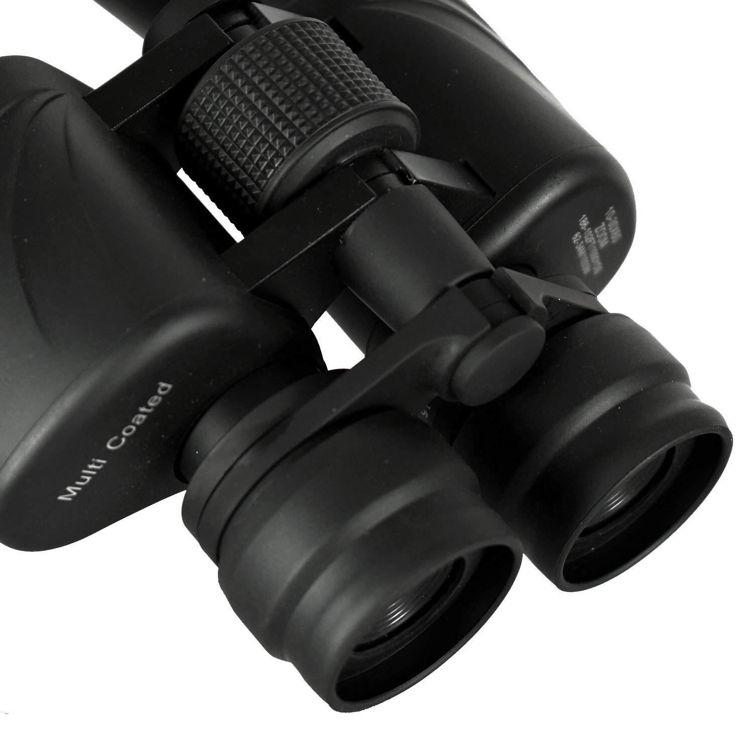 BARSKA 10-30x60 Gladiator Binocular with Ruby Lens Black