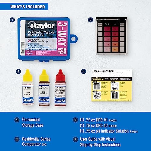 K00Basic Residential DPD Pool or Spa Test Kit 1