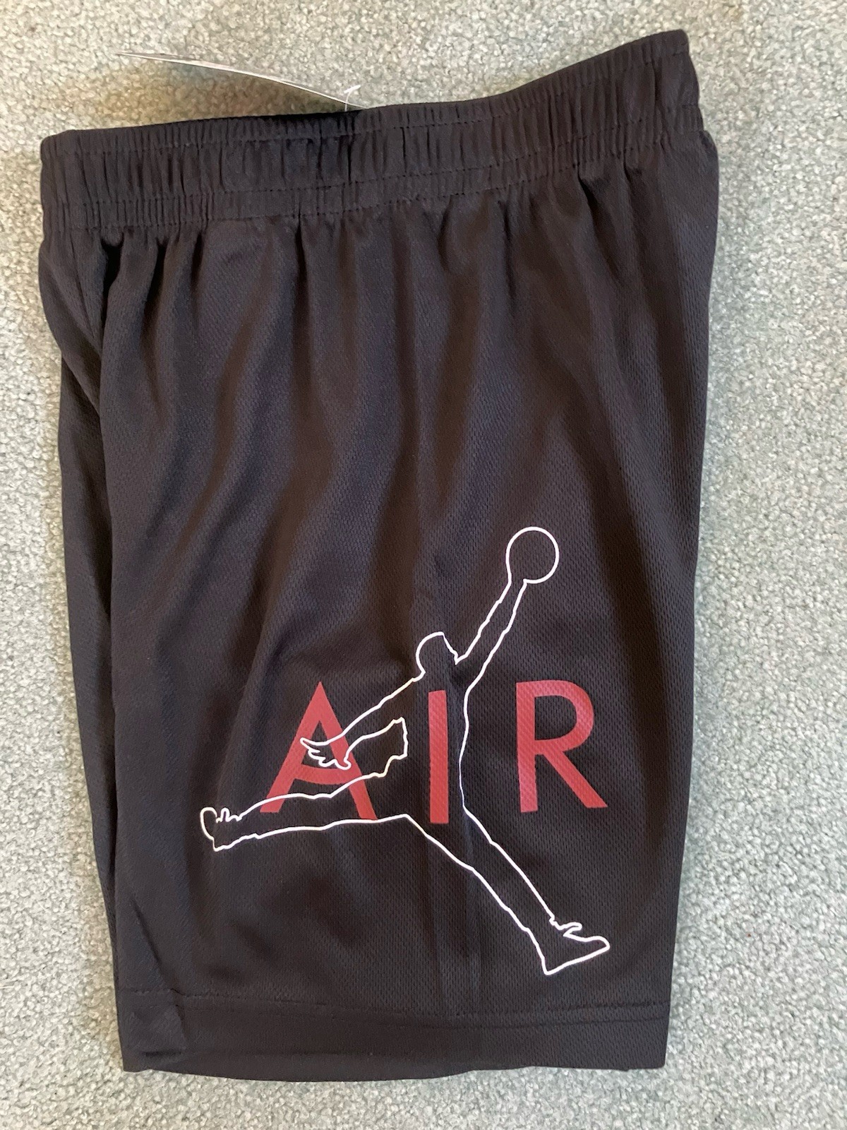 NWT NIKE JORDAN Youth Boys Jumpman Air Mesh Black Shorts Size M & L