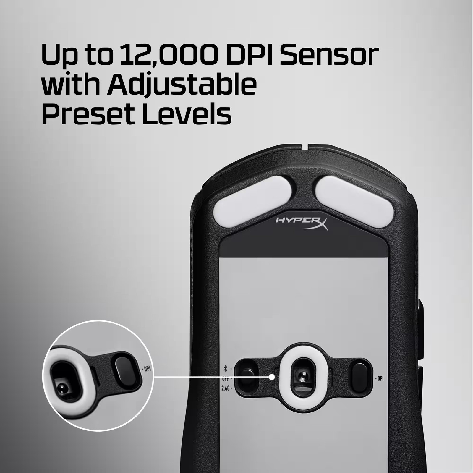 HyperX - Pulsefire Fuse Lightweight Wireless Optical Gaming Mouse with RGB Li...