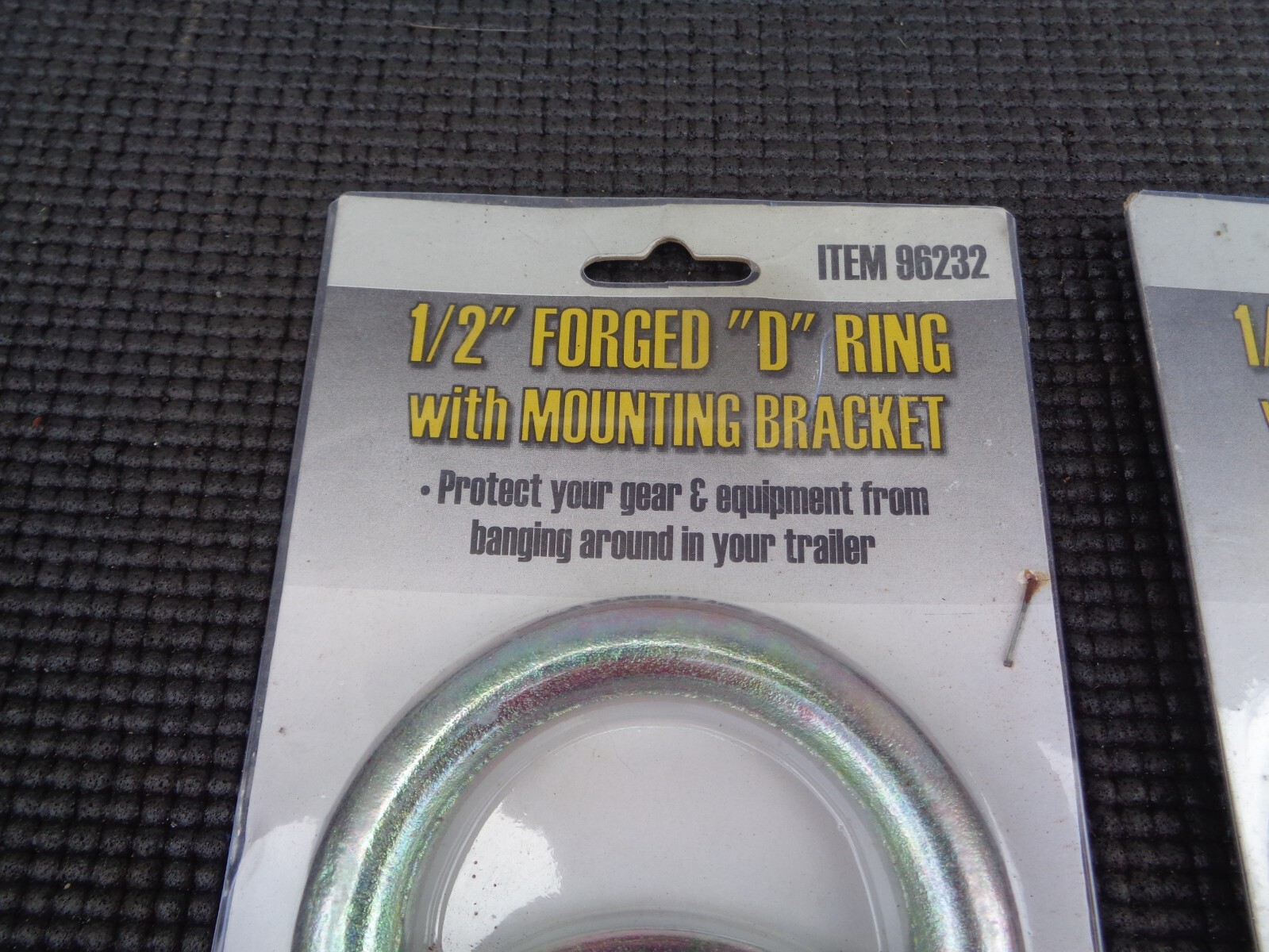 2 - Forged D-Ring 1/2" Diameter Tie Down Rings 10,000 Lbs Capacity