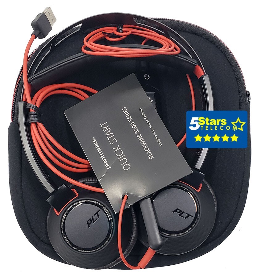 Plantronics Blackwire C5220 USB-A Headset (207576-01) - Rnewed, Grade A