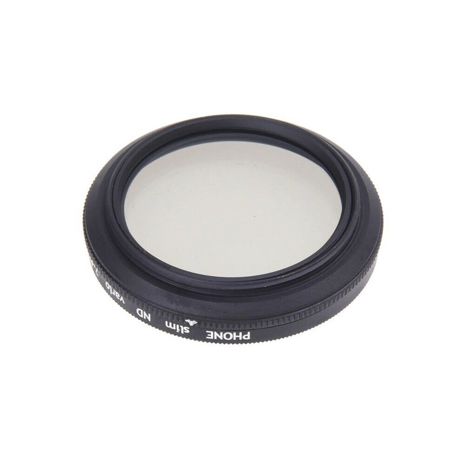 Phone Camera Lens Variable ND filter Neutral Density ND2-ND400 37mm with Clip