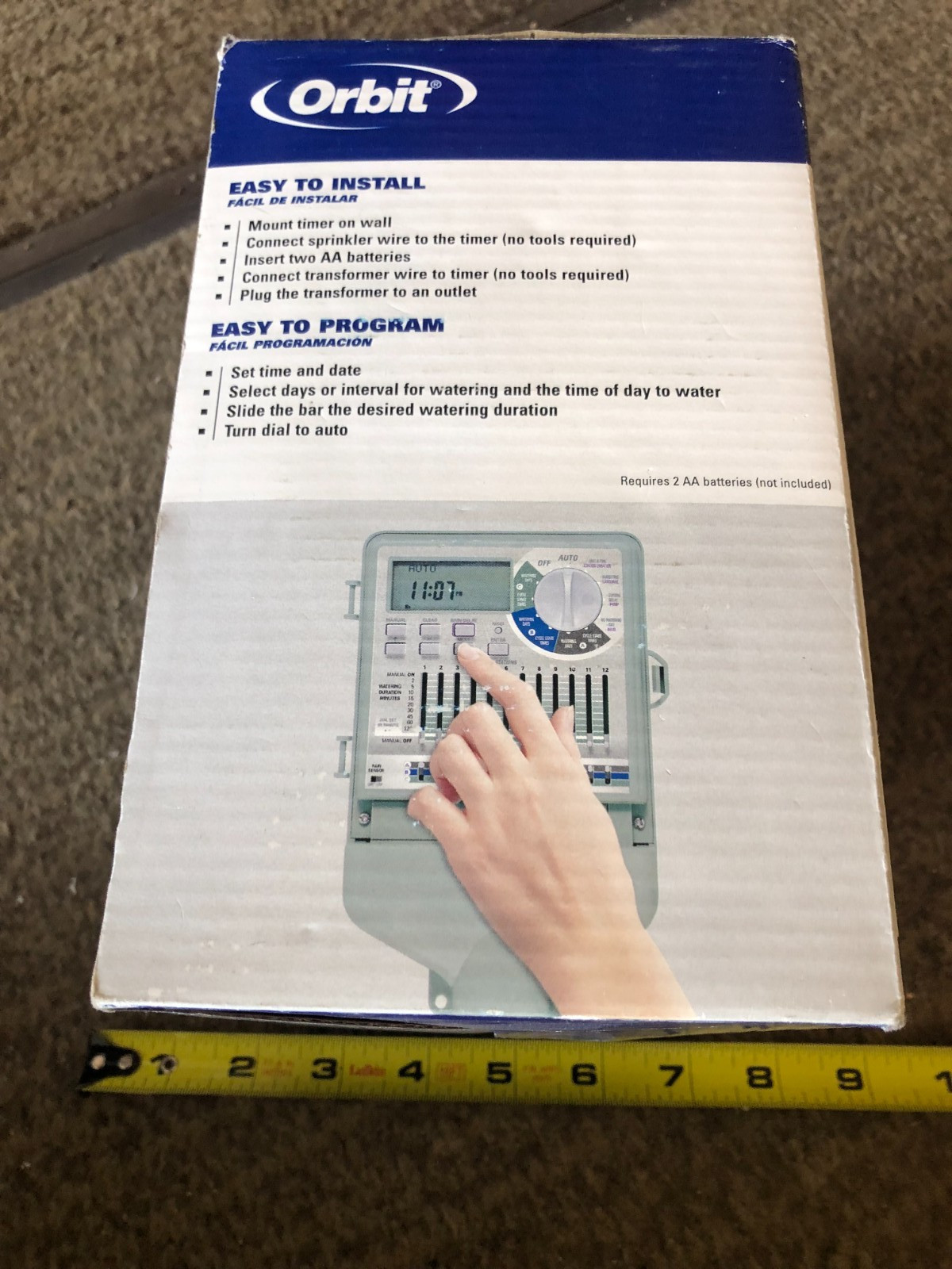 ORBIT WATER MASTER 12 STATION SLIDE SWITCH SPRINKLER TIMER MODEL 91022 AUTOMATIC