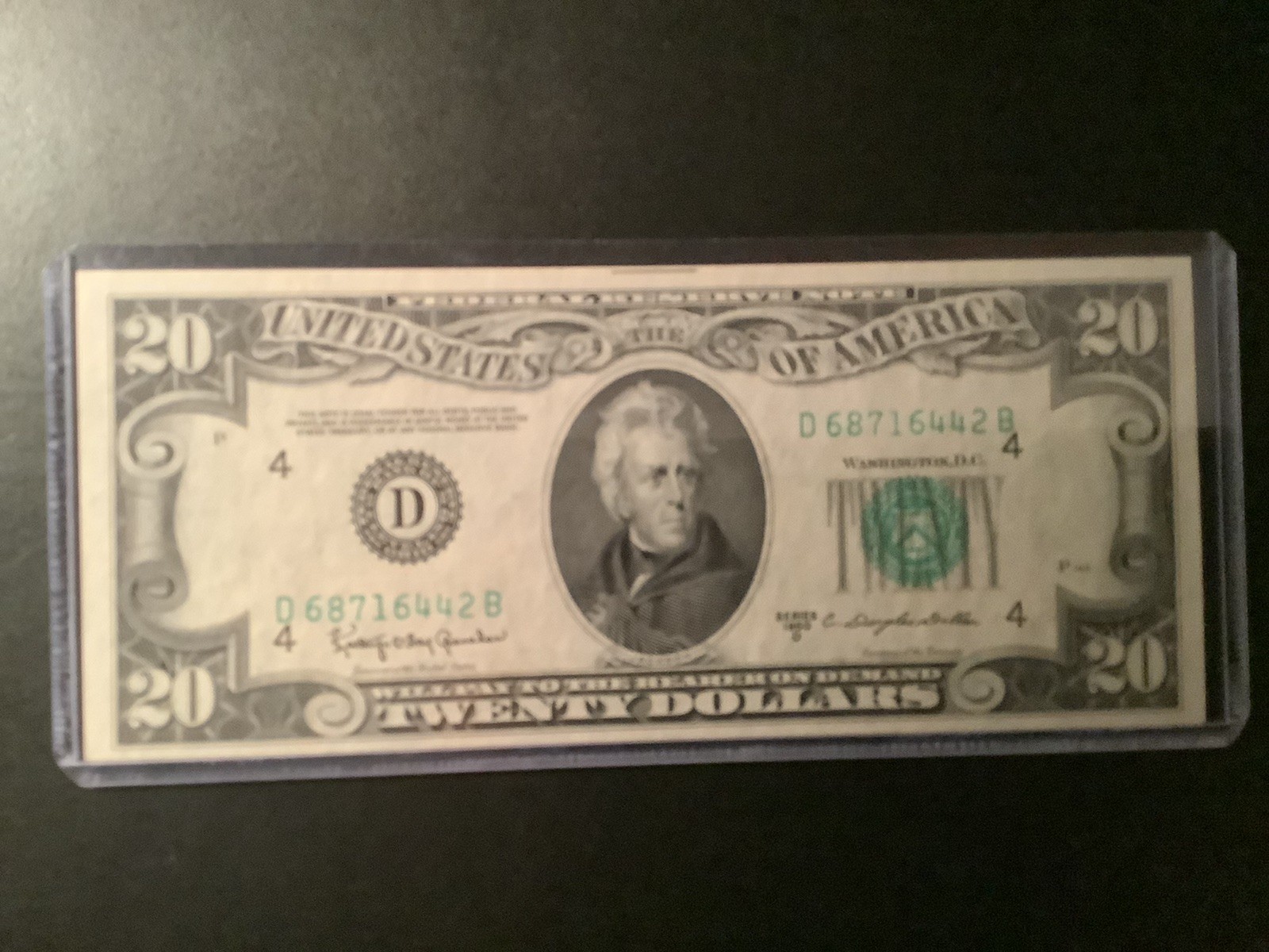1950 Vintage Currency . ( $50,$20,$10, and $5.)