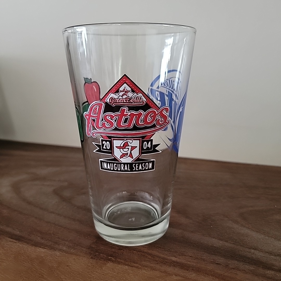 GREENVILLE ASTROS 2004 Inaugural Season Glass Pint