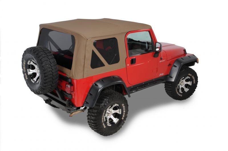 1997-2006 Wrangler TJ Replacement Spice Tan Soft Top & Tinted Windows Kit