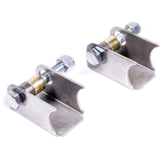 Weld-On Notched Shock Mounts | 3" Steel Brackets | 2-Pack for IMCA Modified & Of