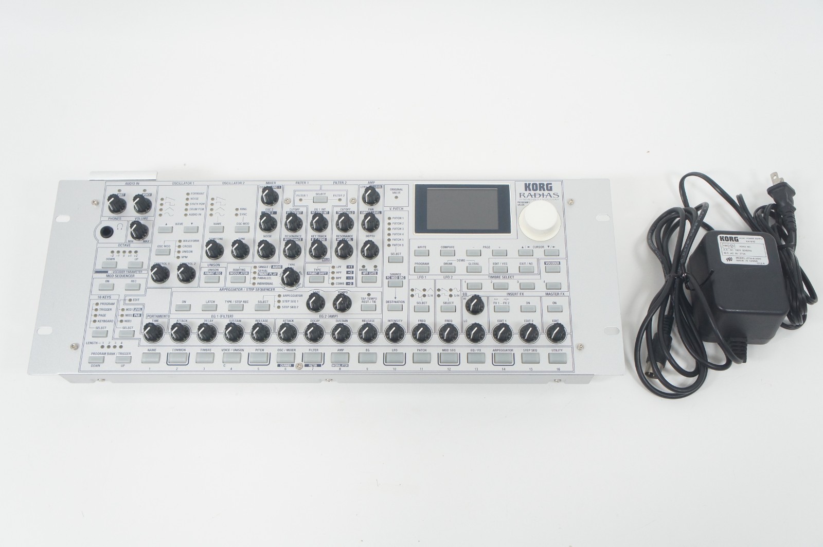 KORG RADIAS Rack Mount Analog Modeling Synthesizer Vocoder Radias-R w PSU