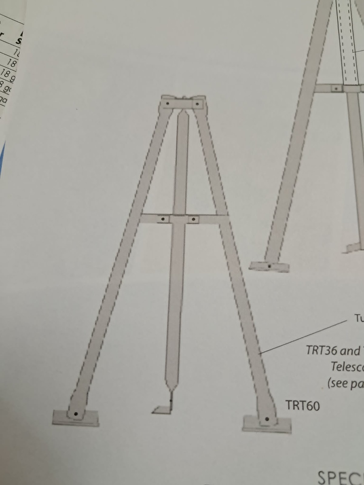 ROHN TRT60 Roof  Mount with 5ft  Channel Master Mast ~~ NEW!!~~