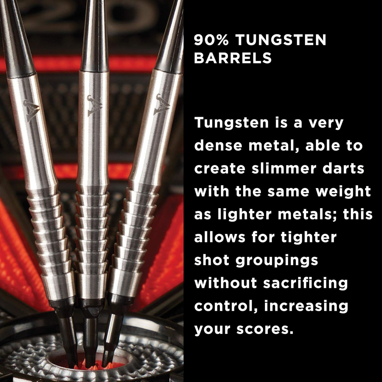 Viper V-Factor 90% Tungsten Soft Tip Dart Set with Stylish Case