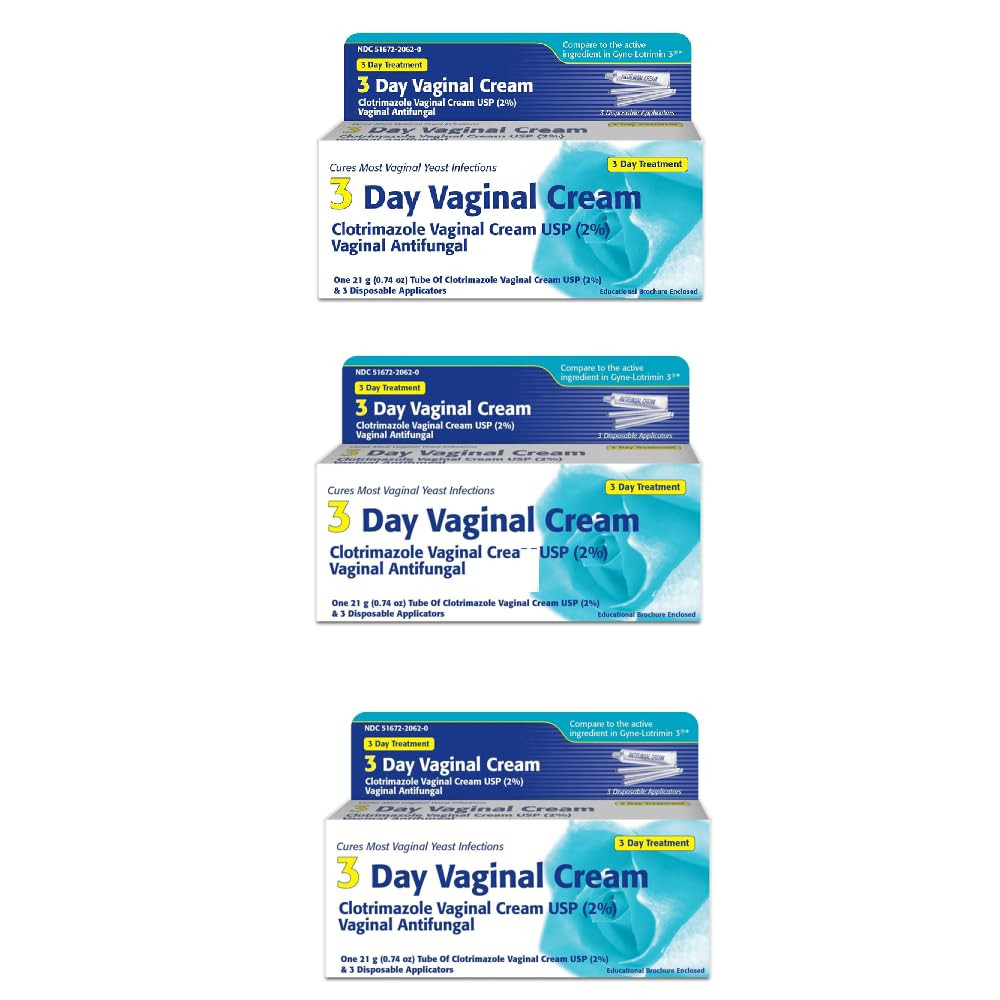 3 -Day Vaginal Cream - 0.74 Oz (PACK of 3)