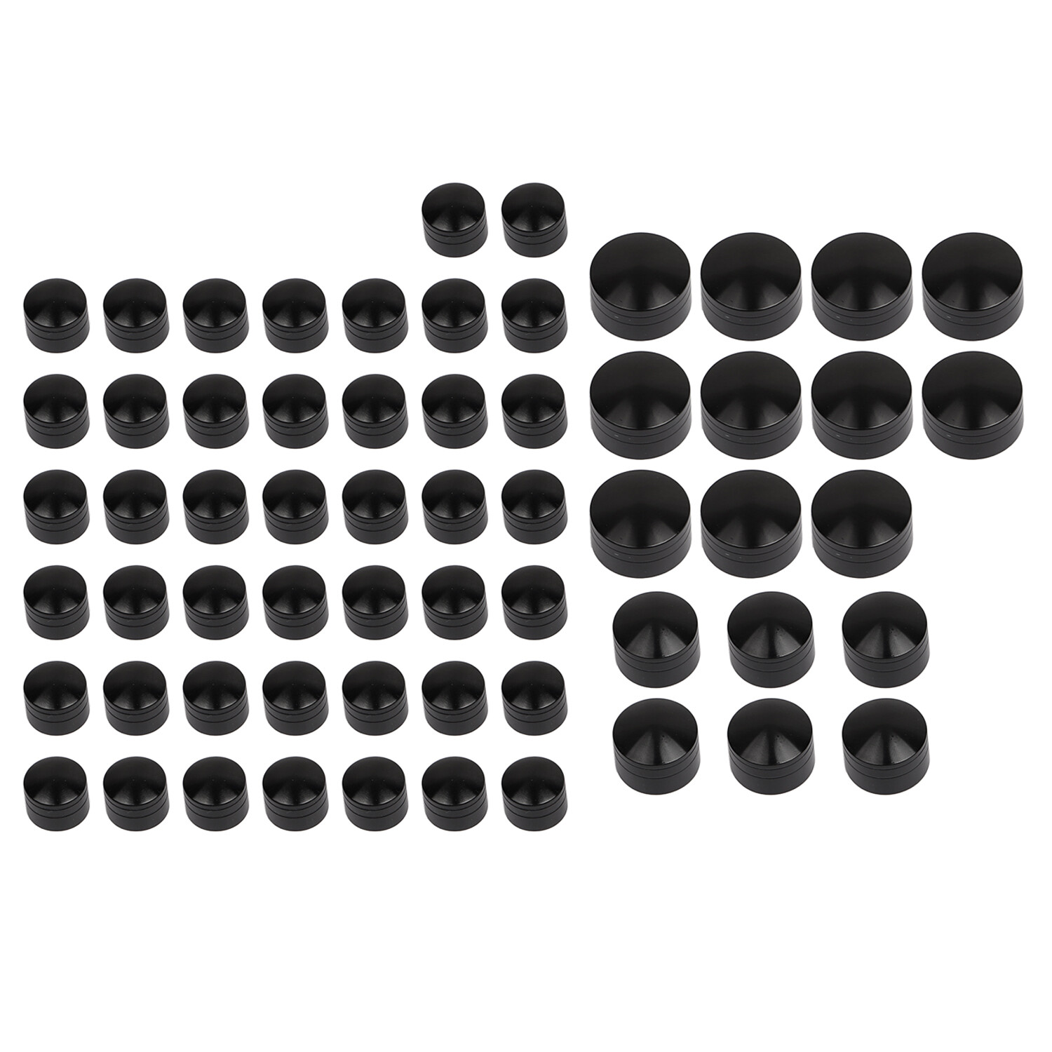 Black CNC Engine Bolt Topper Caps Covers For Harley Electra Glide Classic FLHTC