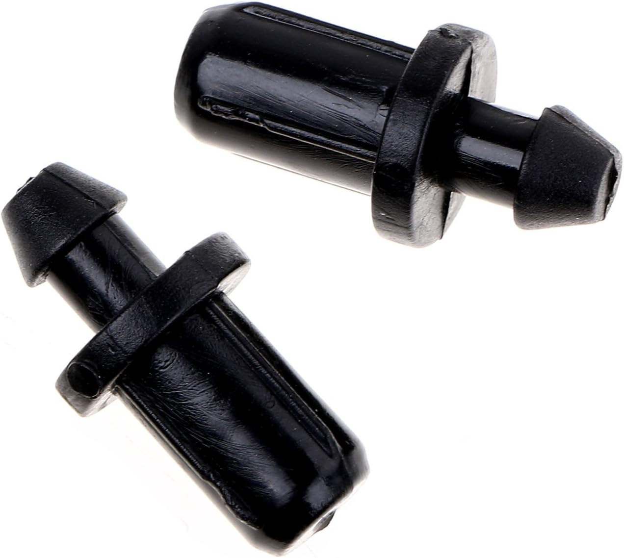 Black Drip Irrigation Tube End Closure Goof Hole Plugs (50PCS,Single Barbed)