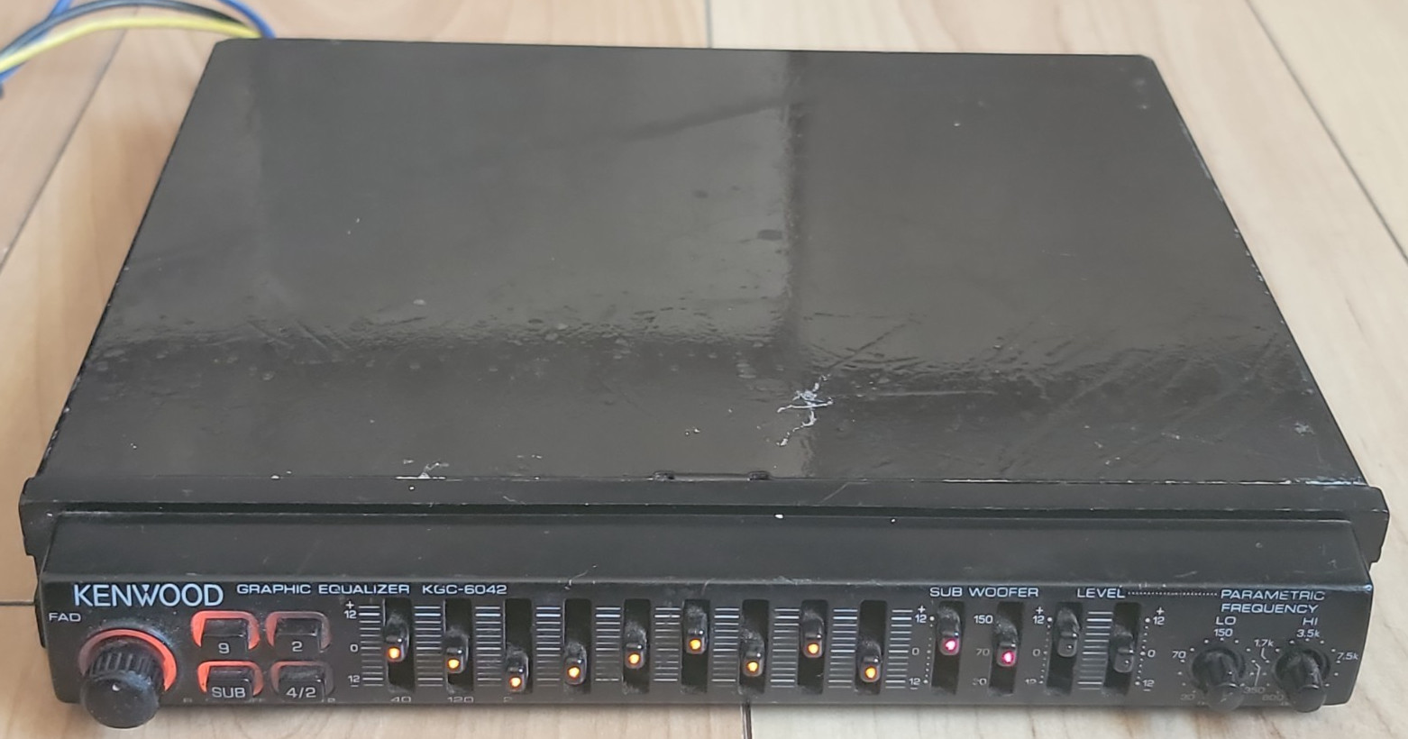 Kenwood KGC-6042 Equalizer Old School Graphic Vintage - FOR REPAIR - READ