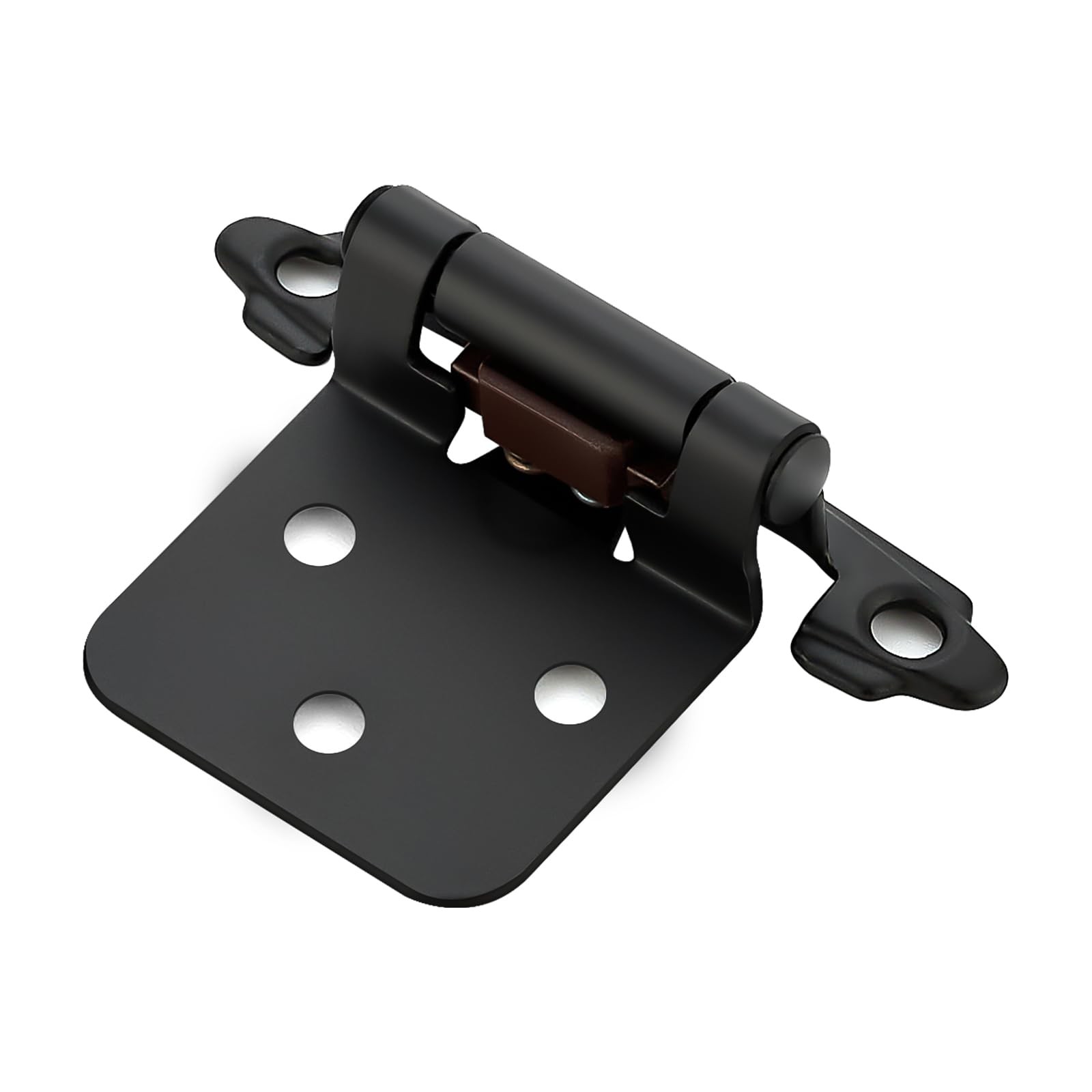 10 Pack 5 Pairs Matte Black Cabinet Hinges for Kitchen Doors, SelfClosing, 1/...