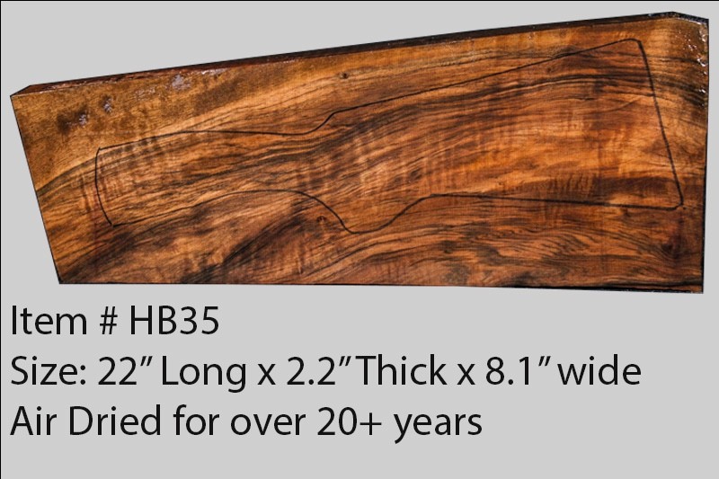 Turkish walnut gun stock blank for shotguns hb35