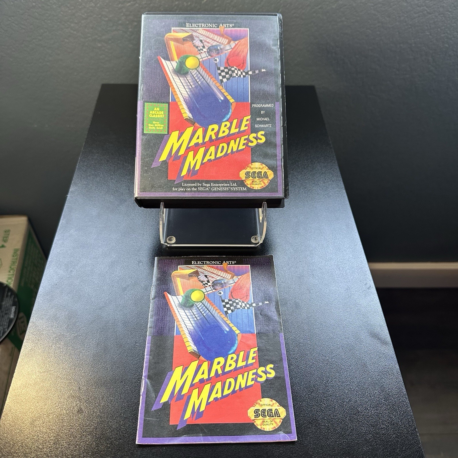 Marble Madness (Sega Genesis) Case + Manual Only, No Game