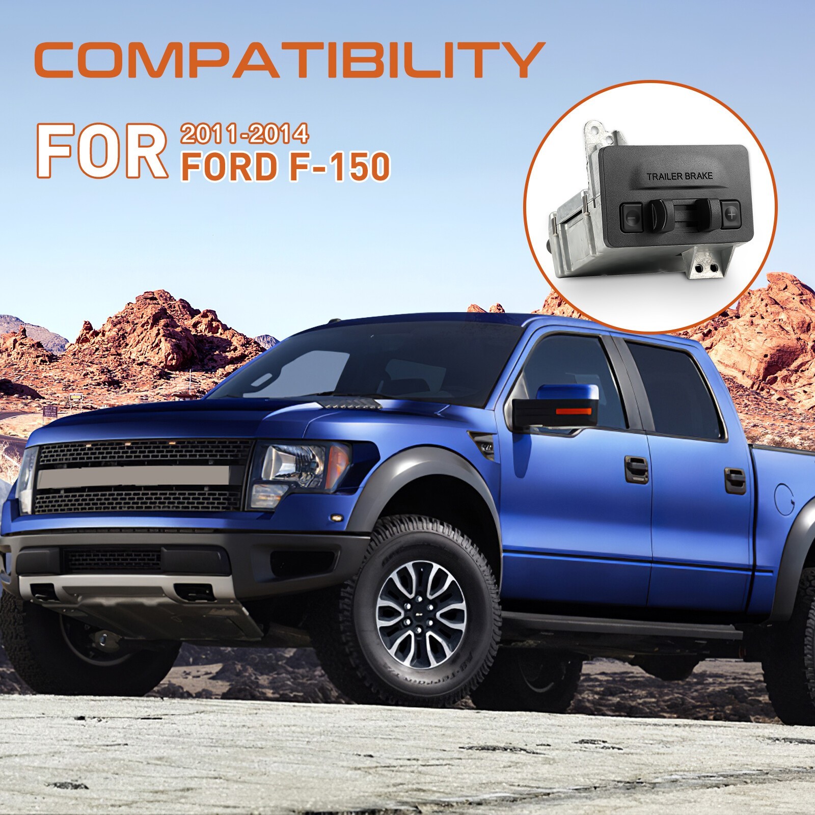 For FORD F150 2011 2012 2013 2014 FACTORY TRAILER BRAKE CONTROLLER IN DASH KIT